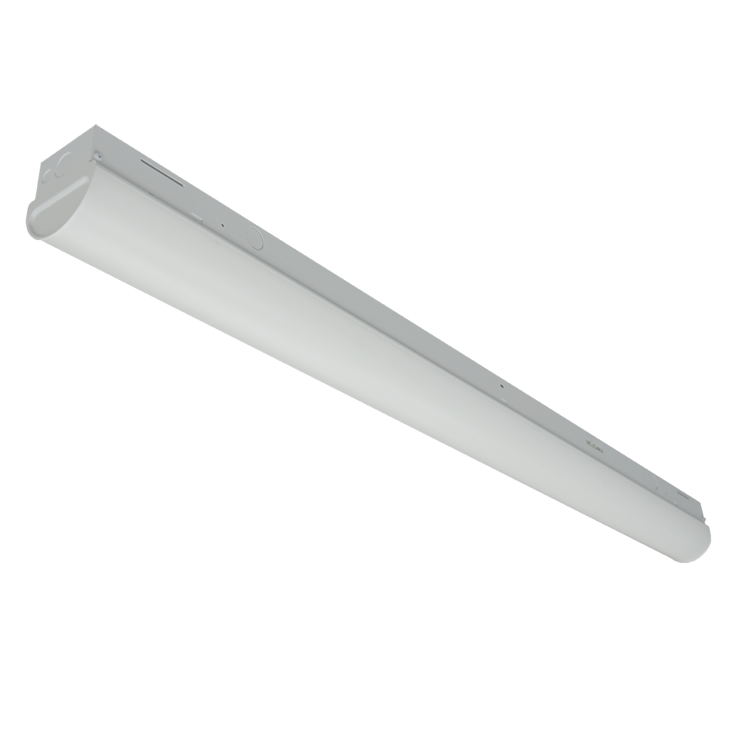 Image of ECO-LS-LKFS Strip Light with selectable lumen output and color temperatures, ideal for industrial and commercial applications.