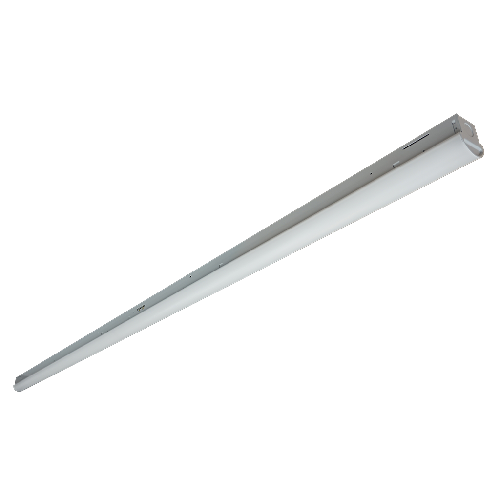 Image of ECO-LMS-LKFS Slim Strip Light with selectable lumens and color temperatures, designed for industrial and commercial lighting.