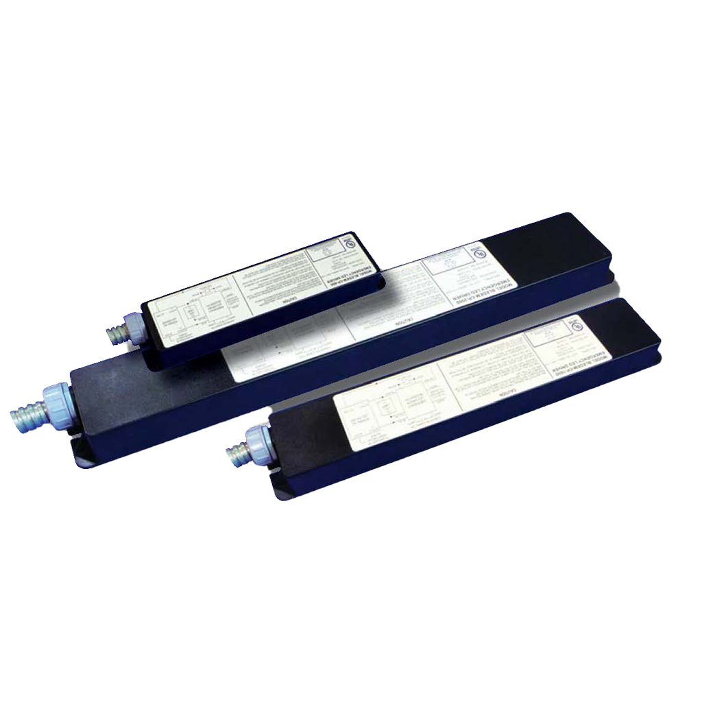 Constant-power emergency LED driver with adjustable output models, surge protection, and durable housing for LED applications