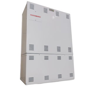 Emergency power inverter with true sine wave output, available in 375W and 600W models, suitable for critical backup applications